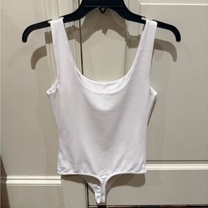 White Sleeveless Bodysuit